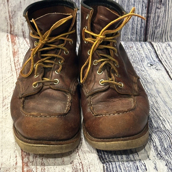 Red Wing 6-inch Classic Moc Brown Leather Boots - Picture 4 of 7